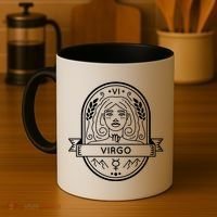 Virgo Zodiac Symbol Design Coffee Mug thumb 4