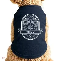 Virgo Zodiac Symbol Design Doggie Tank thumb 0