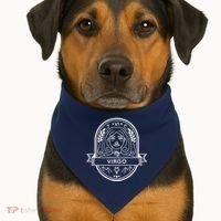 Virgo Zodiac Symbol Design USA-Made Doggie Bandana thumb 1