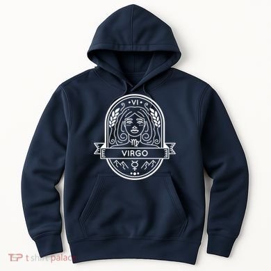 Virgo Zodiac Symbol Design Hoodie