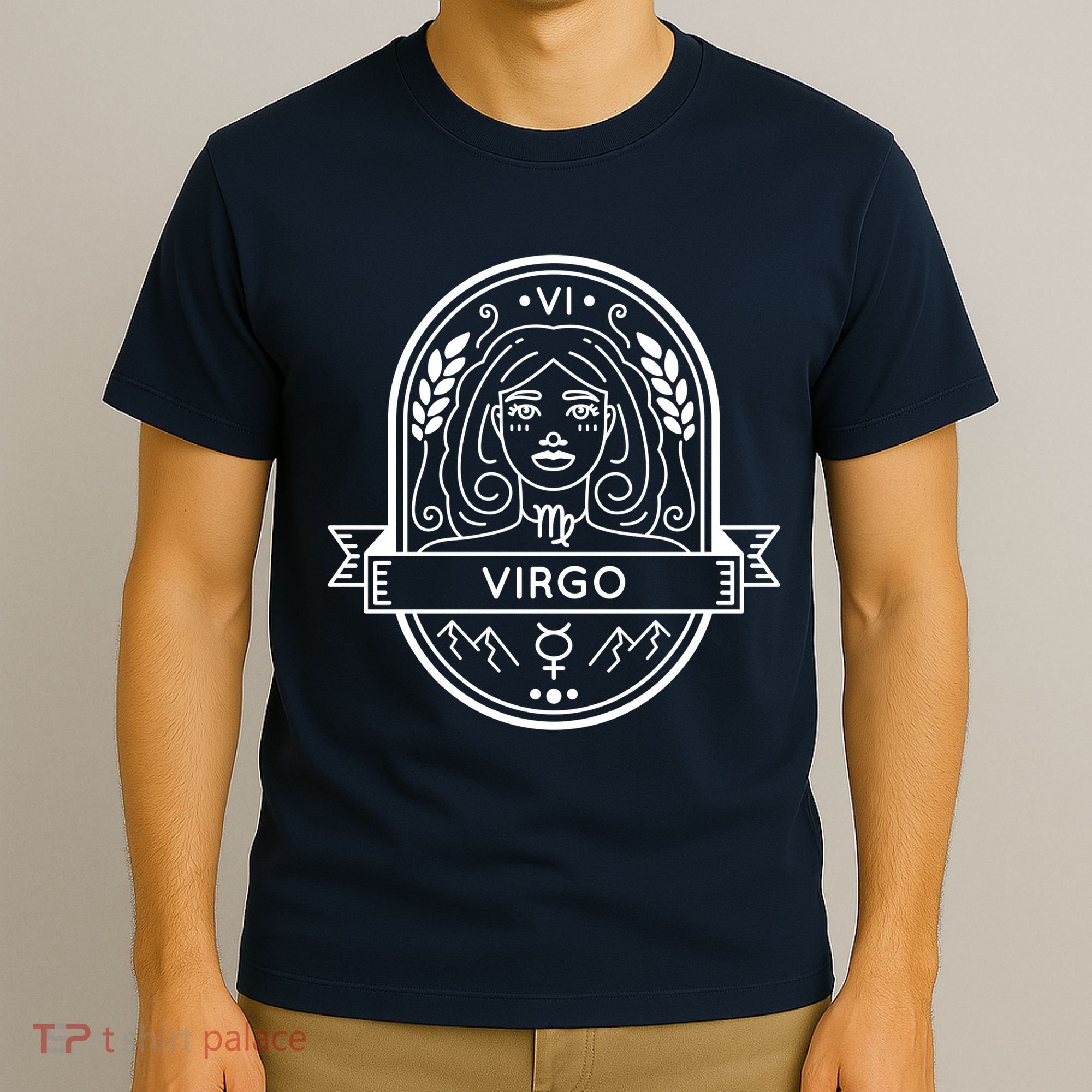Virgo Zodiac Symbol Design T-Shirt