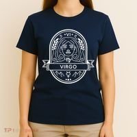 Virgo Zodiac Symbol Design T-Shirt thumb 4