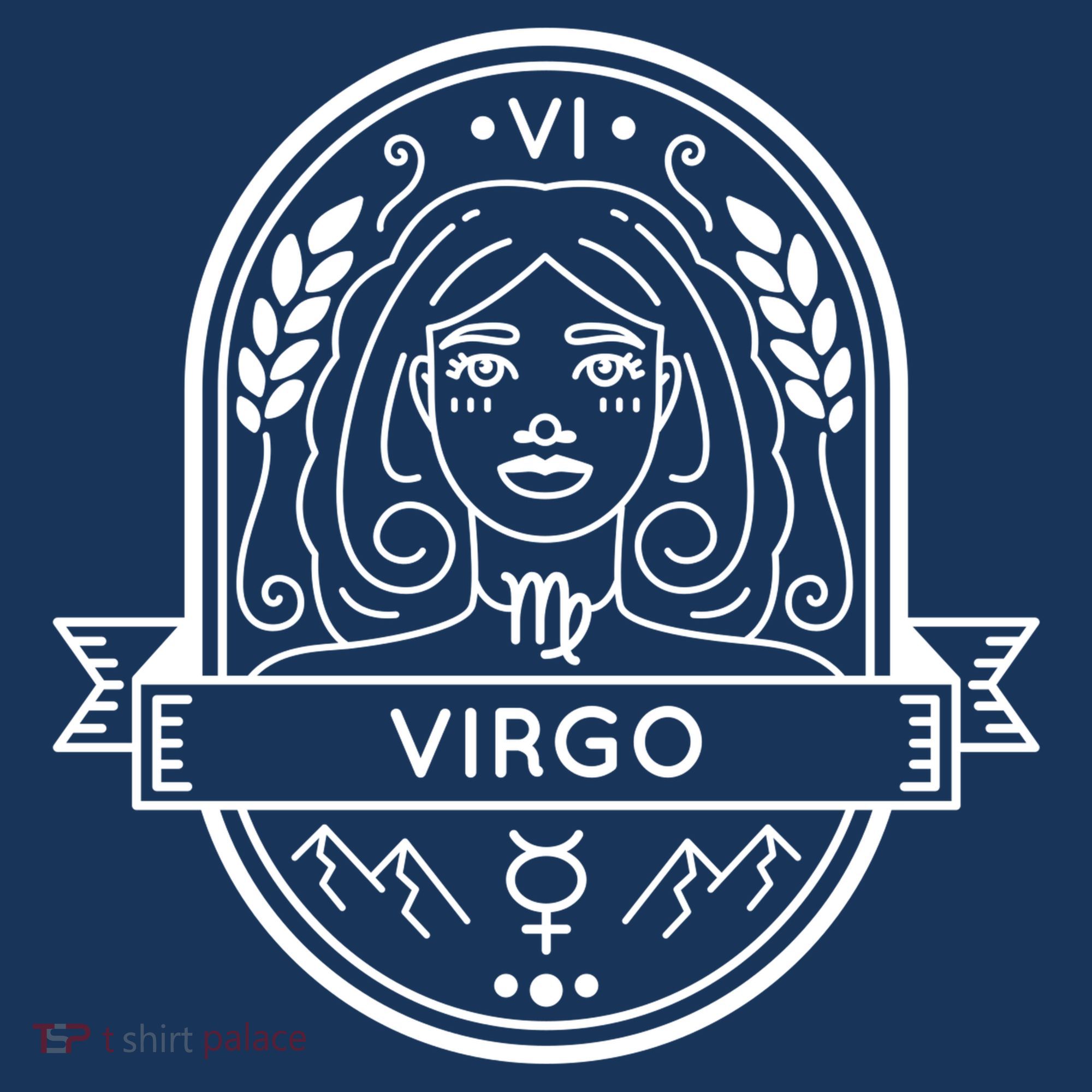 Virgo Zodiac Symbol Design T-Shirt