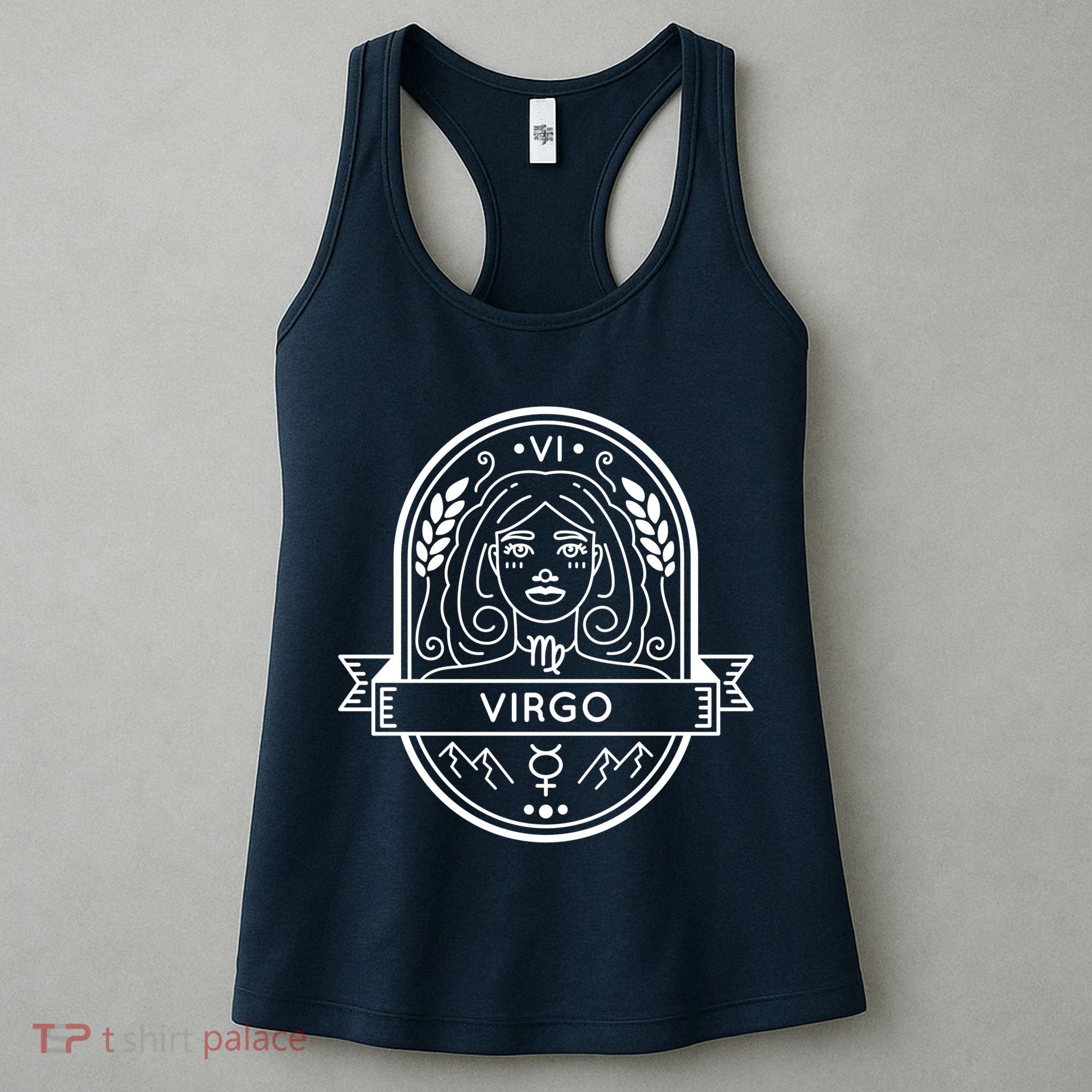 Virgo Zodiac Symbol Design Women's Tank Top