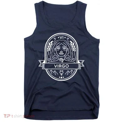 Virgo Zodiac Symbol Design Tank Top
