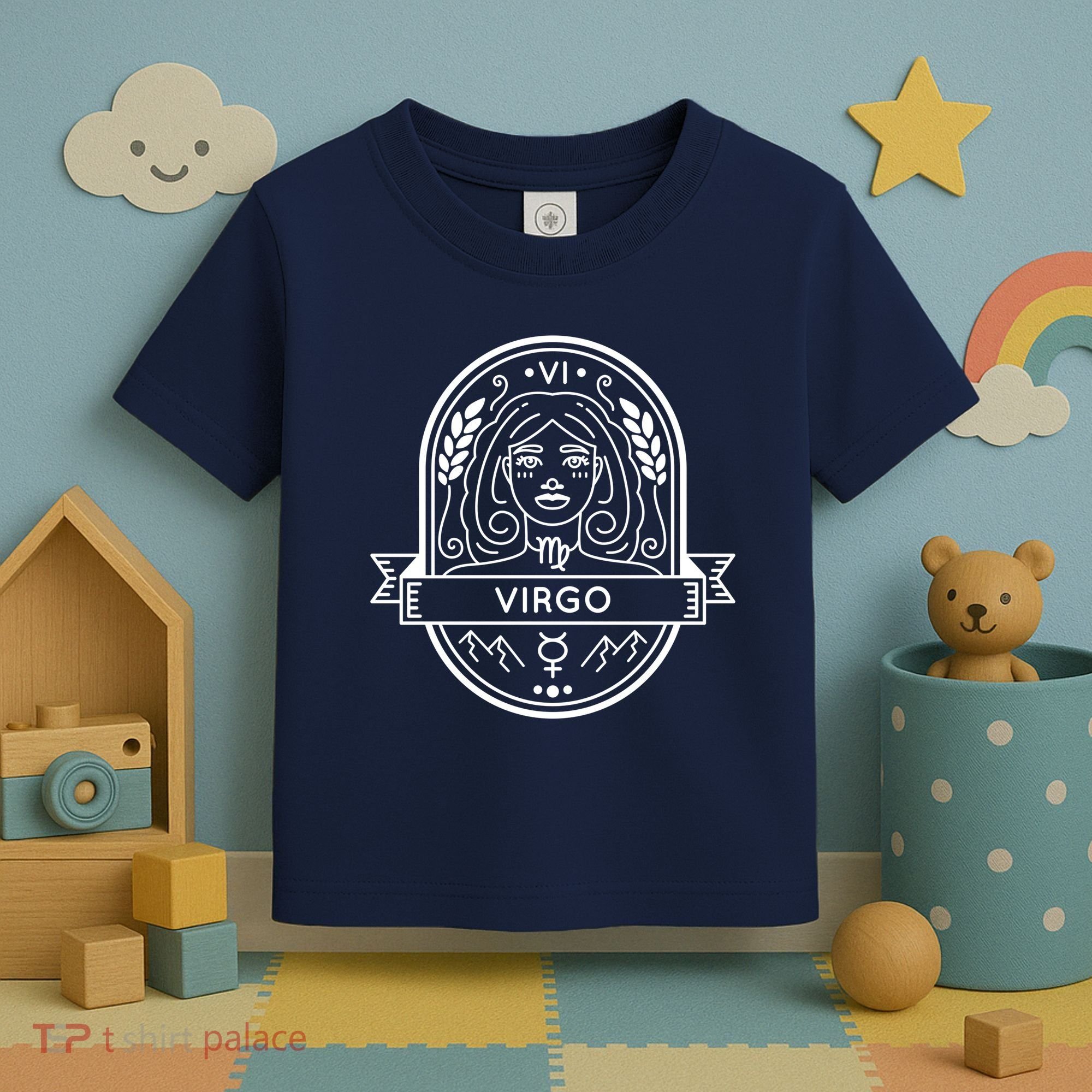 Virgo Zodiac Symbol Design Toddler T-Shirt