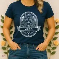 Virgo Zodiac Symbol Design Women's T-Shirt thumb 2