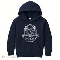 Virgo Zodiac Symbol Design Kids Hoodie thumb 0