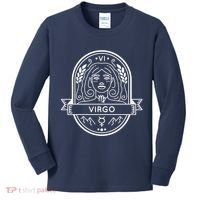 Virgo Zodiac Symbol Design Kids Long Sleeve Shirt thumb 0