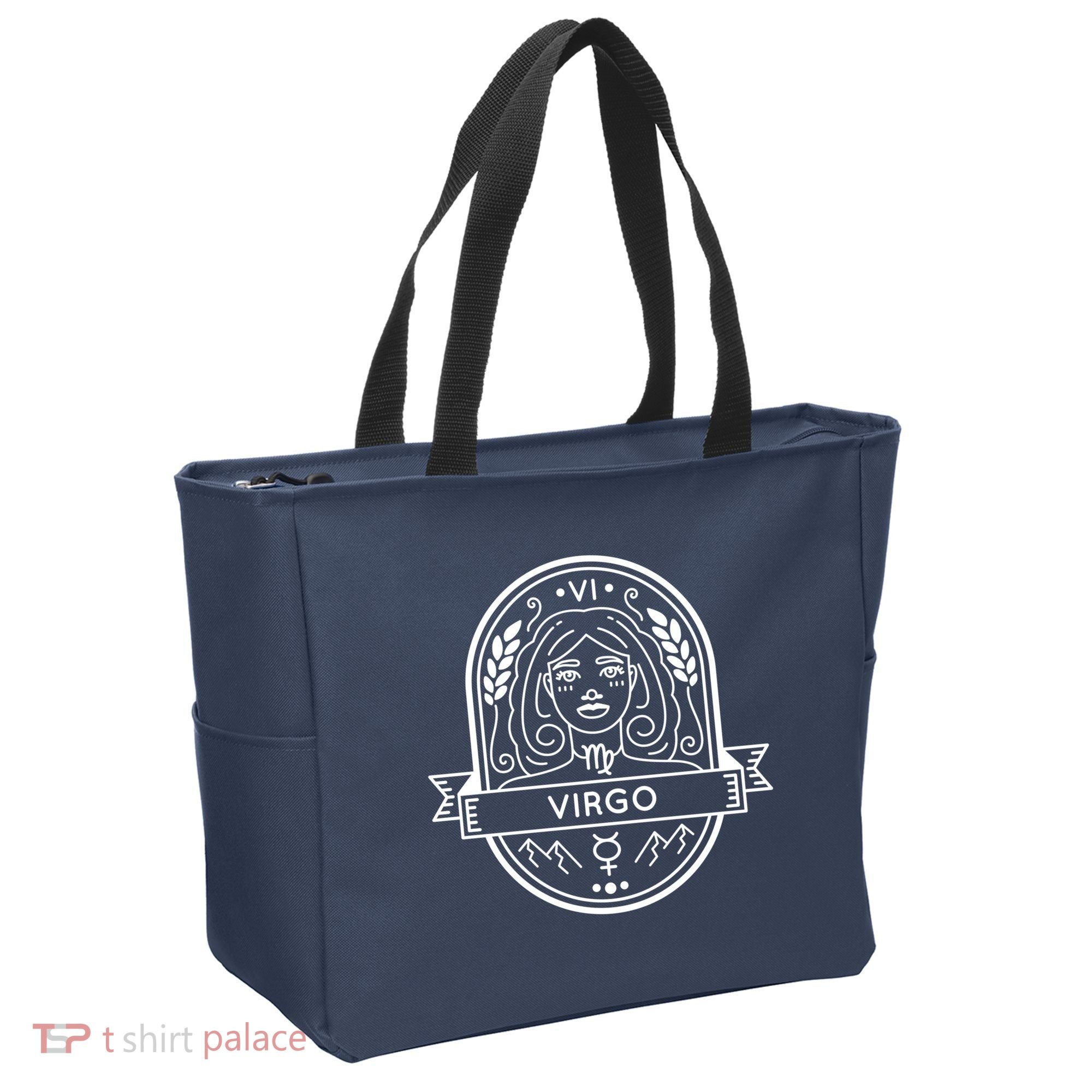 Virgo Zodiac Symbol Design Tote Bag