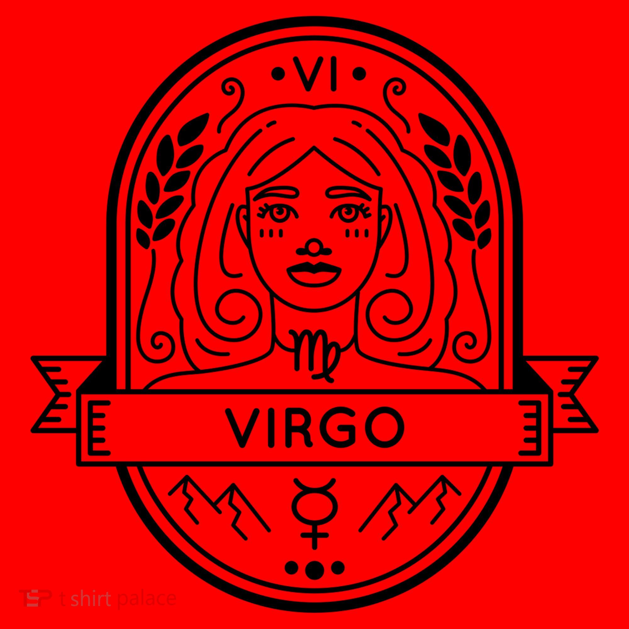 Virgo Zodiac Symbol Design Santa Hat