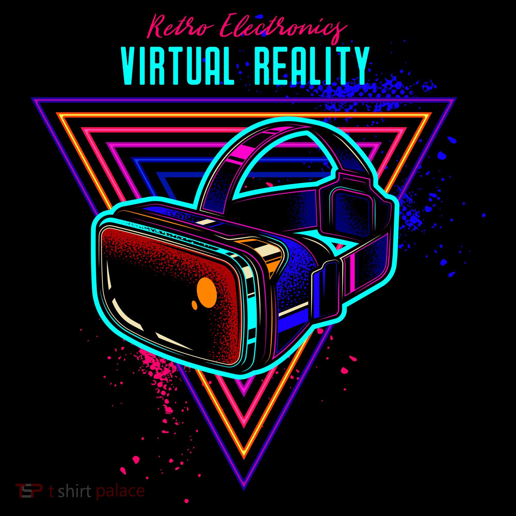 Virtual Reality Neon Doggie Tank