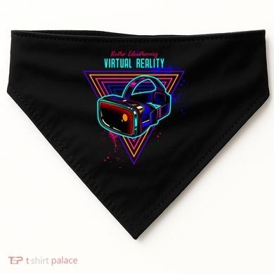 Virtual Reality Neon USA-Made Doggie Bandana