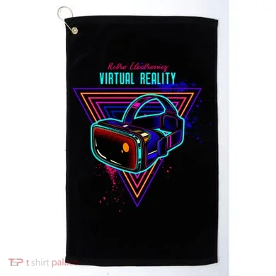 Virtual Reality Neon Golf Towel