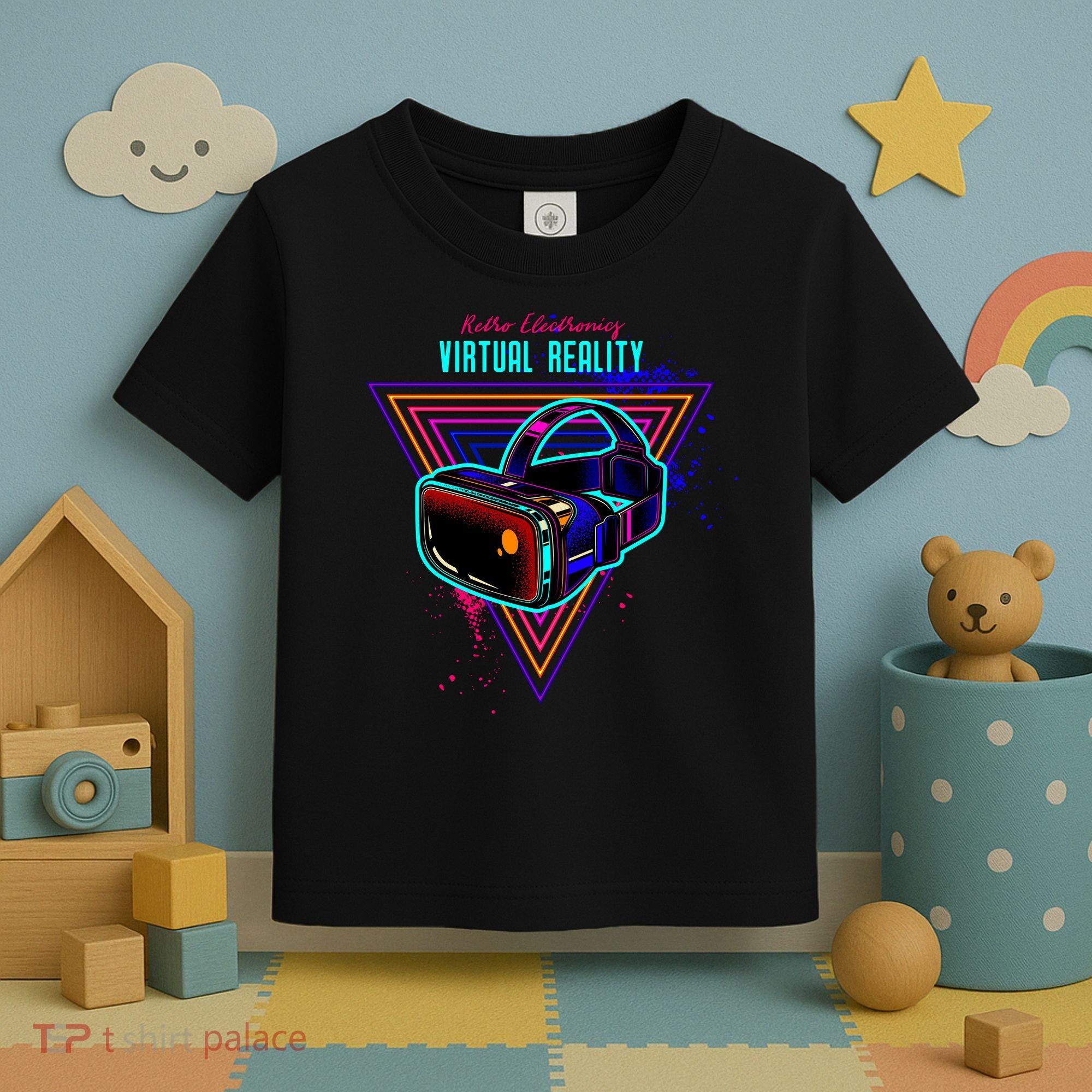 Virtual Reality Neon Toddler T-Shirt