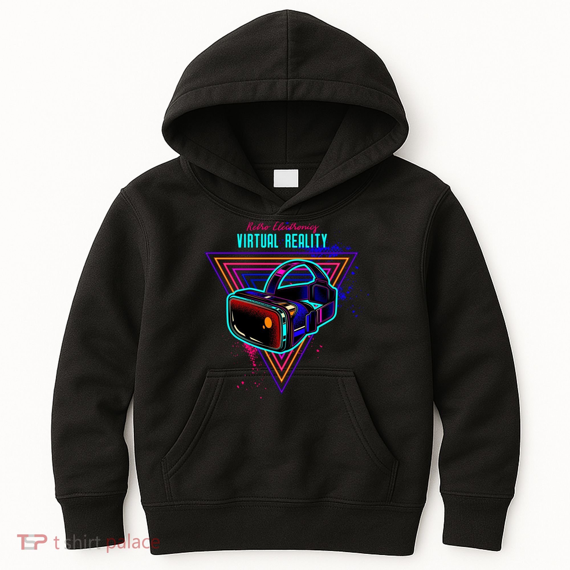 Virtual Reality Neon Kids Hoodie