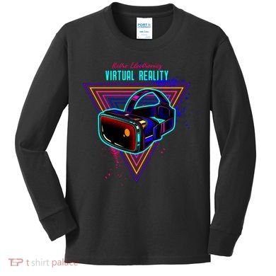 Virtual Reality Neon Kids Long Sleeve Shirt