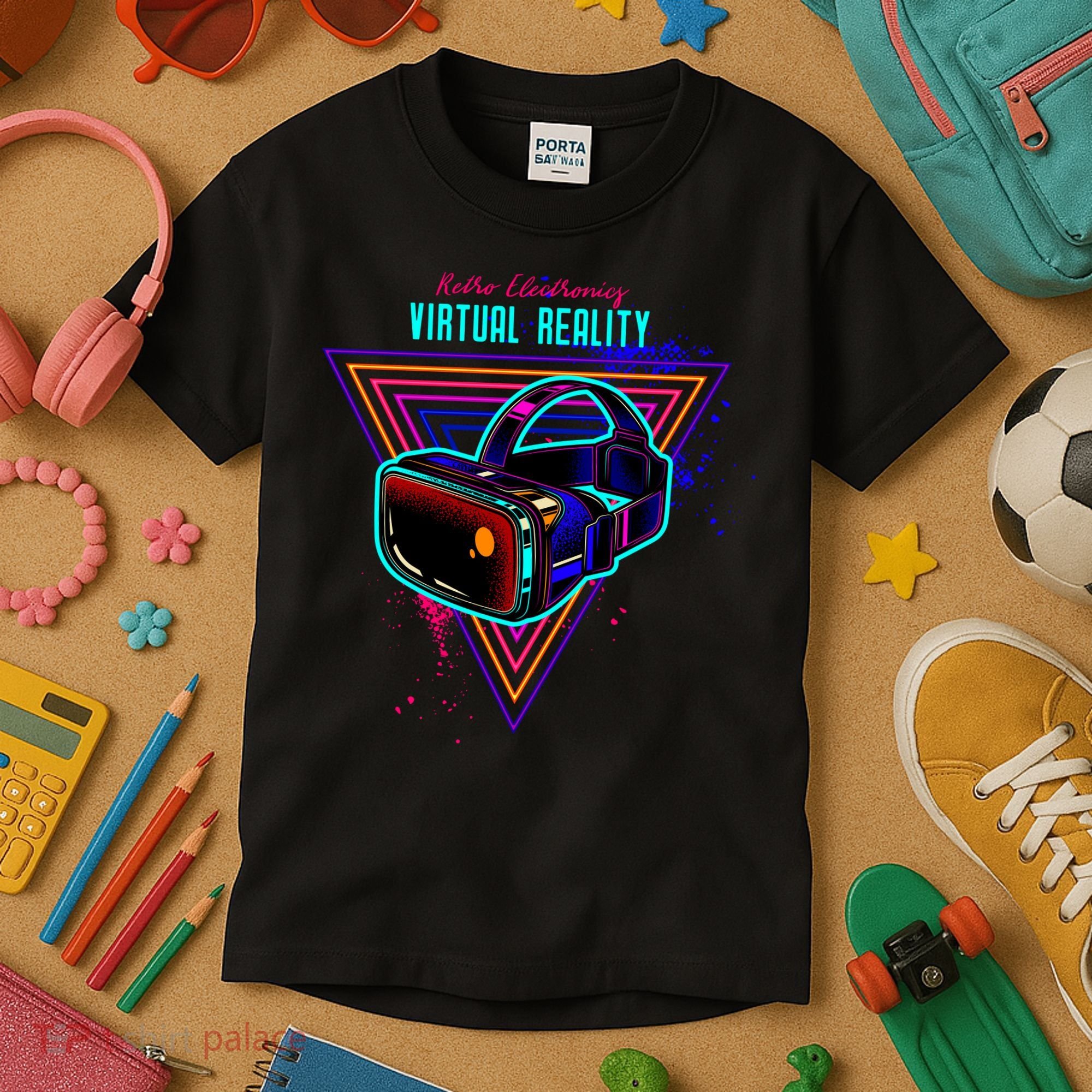 Virtual Reality Neon Kids T-Shirt