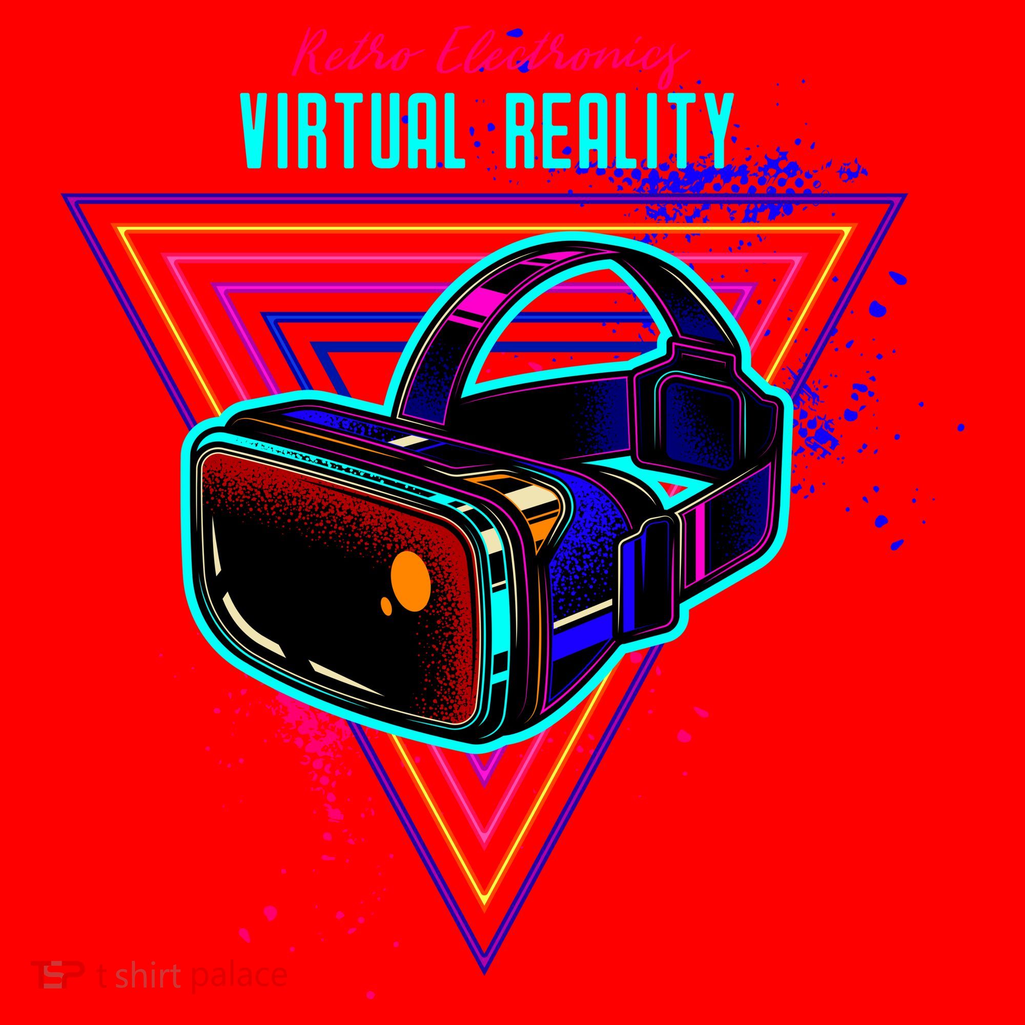 Virtual Reality Neon Santa Hat