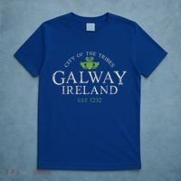 Vintage Irish Souvenir Funny Gift: Claddagh Galway Ireland Gift T-Shirt thumb 5