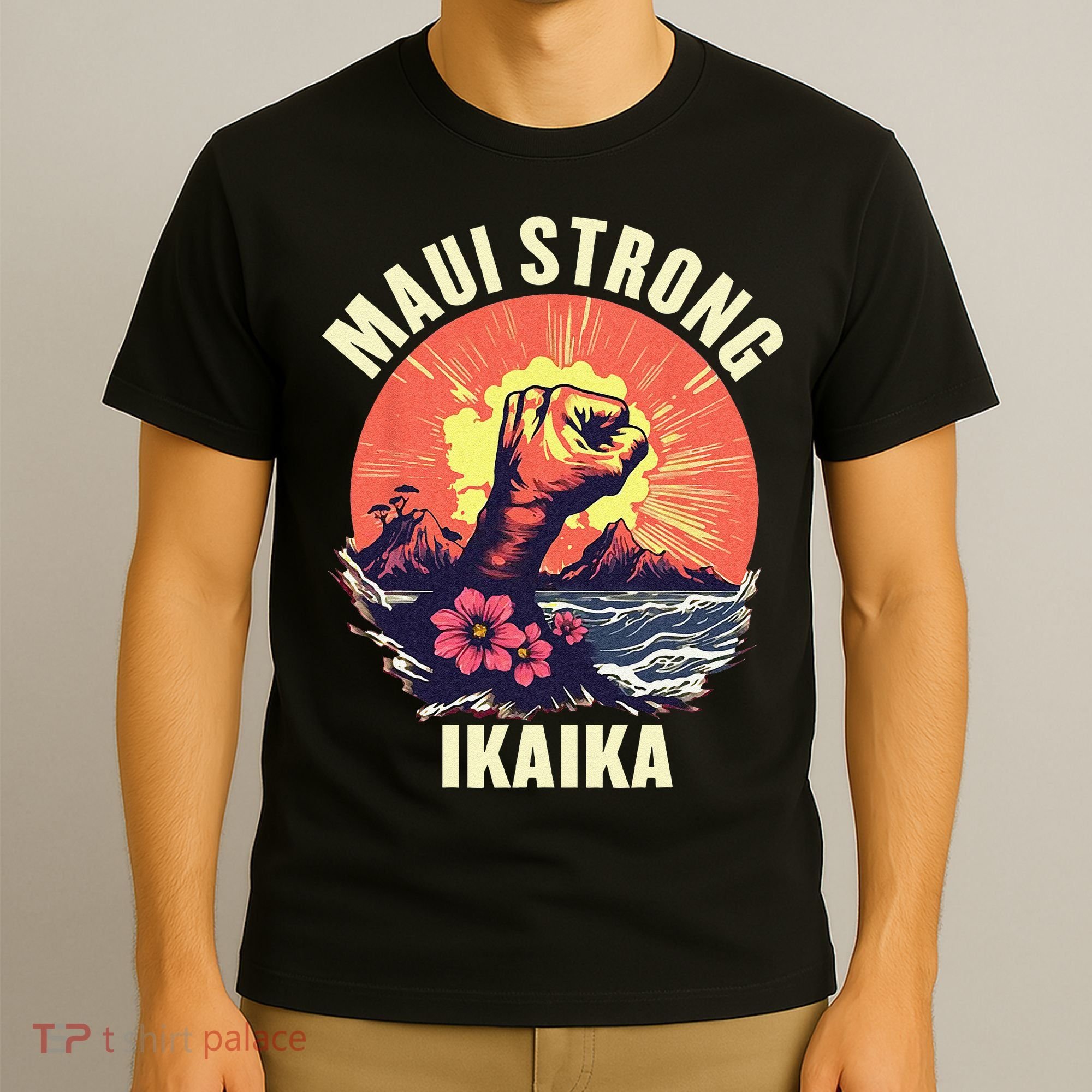 Vintage Ikaika Strong Maui Hawaii Island I Love Hawaii T-Shirt