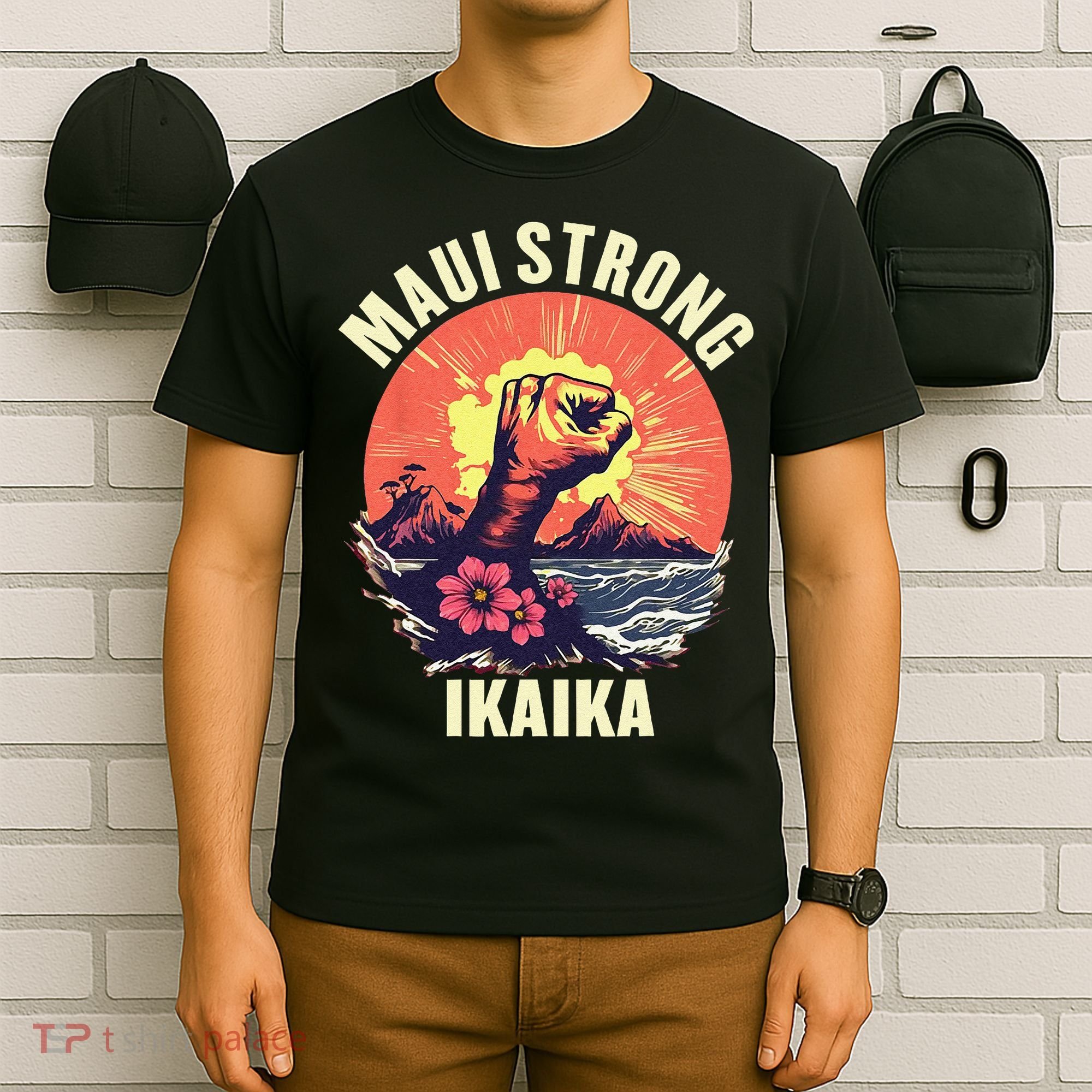 Vintage Ikaika Strong Maui Hawaii Island I Love Hawaii T-Shirt