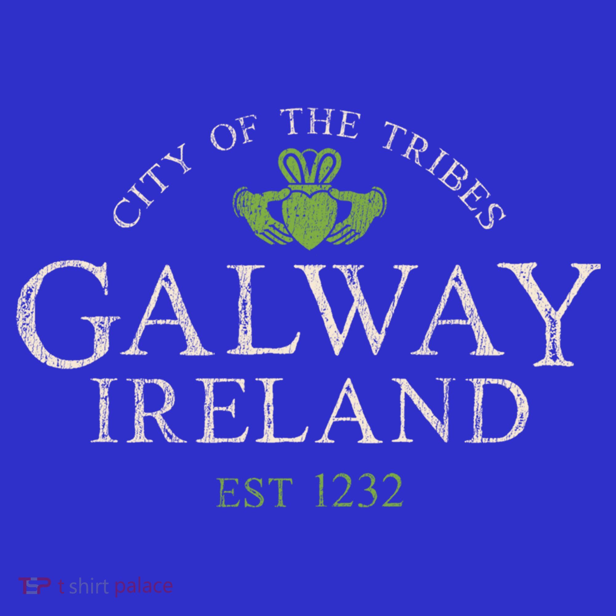 Vintage Irish Souvenir Funny Gift: Claddagh Galway Ireland Cool Gift T-Shirt