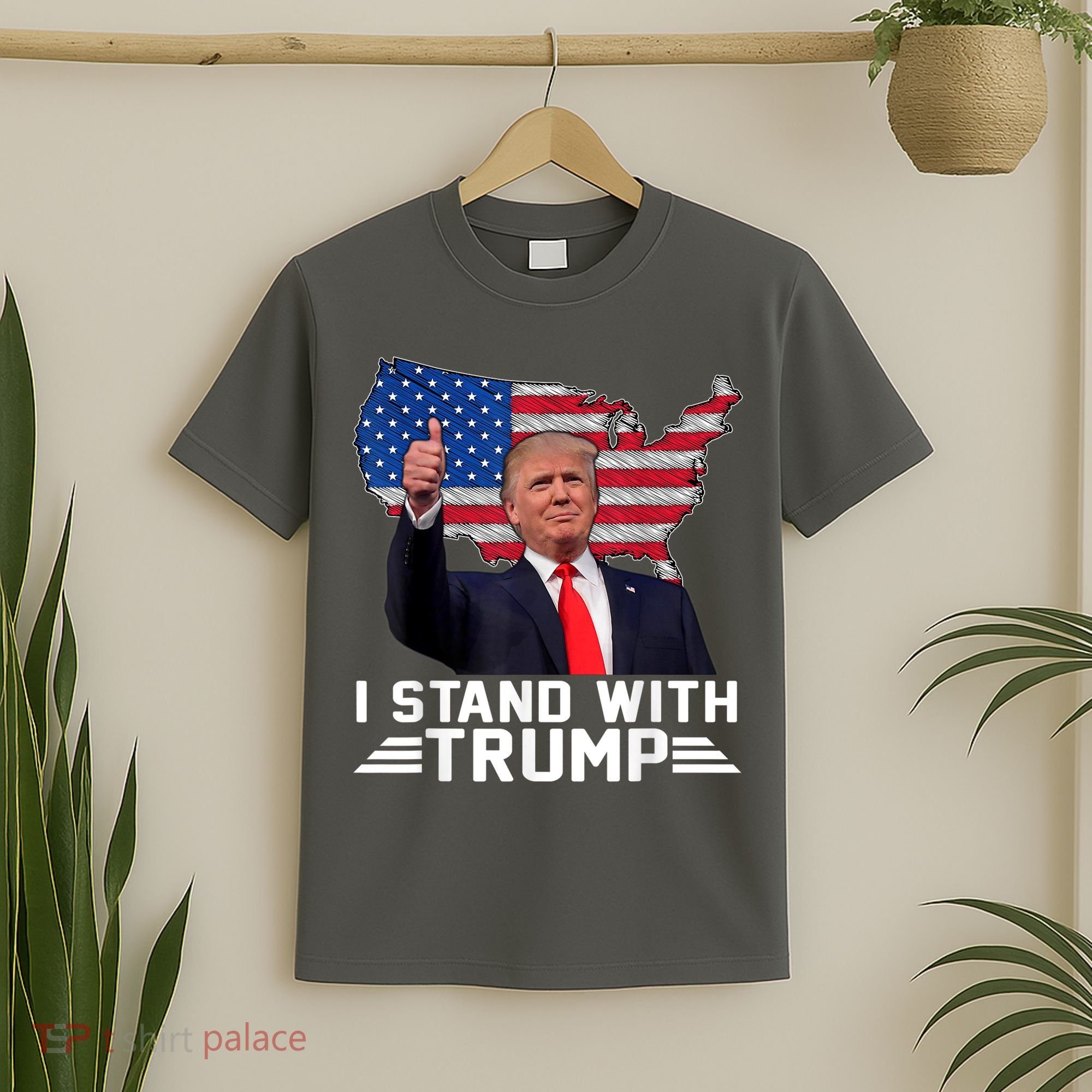 Vintage I Stand With Trump Pro Trump Supporter T-Shirt