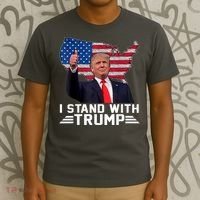 Vintage I Stand With Trump Pro Trump Supporter T-Shirt thumb 3