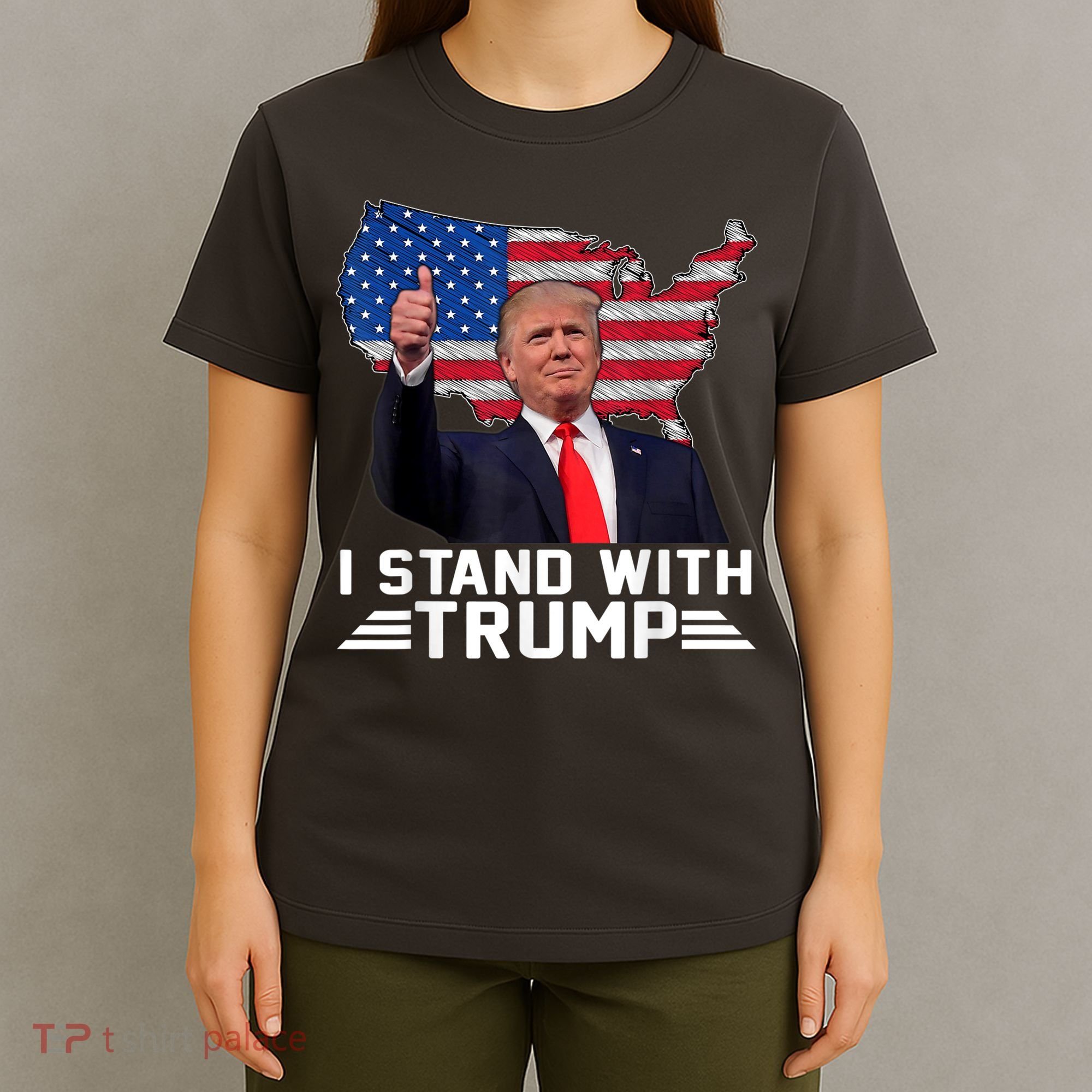 Vintage I Stand With Trump Pro Trump Supporter T-Shirt