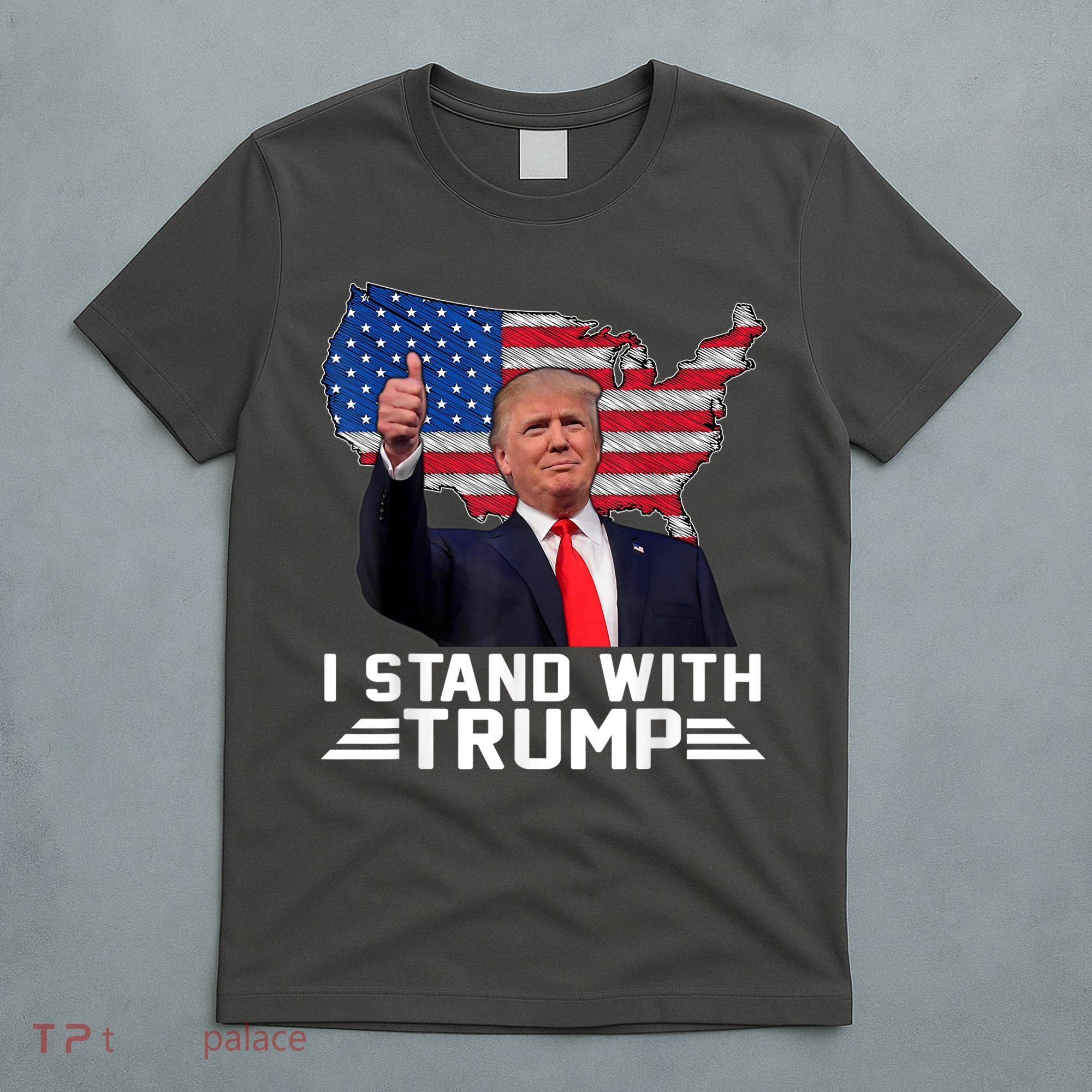 Vintage I Stand With Trump Pro Trump Supporter T-Shirt