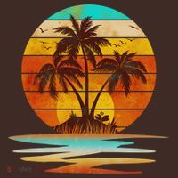 Vintage Island Sunset Emblem T-Shirt thumb 7
