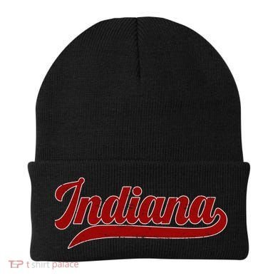Vintage Indiana State Classic Varsity Logo Style  Beanie