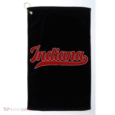 Vintage Indiana State Classic Varsity Logo Style  Golf Towel