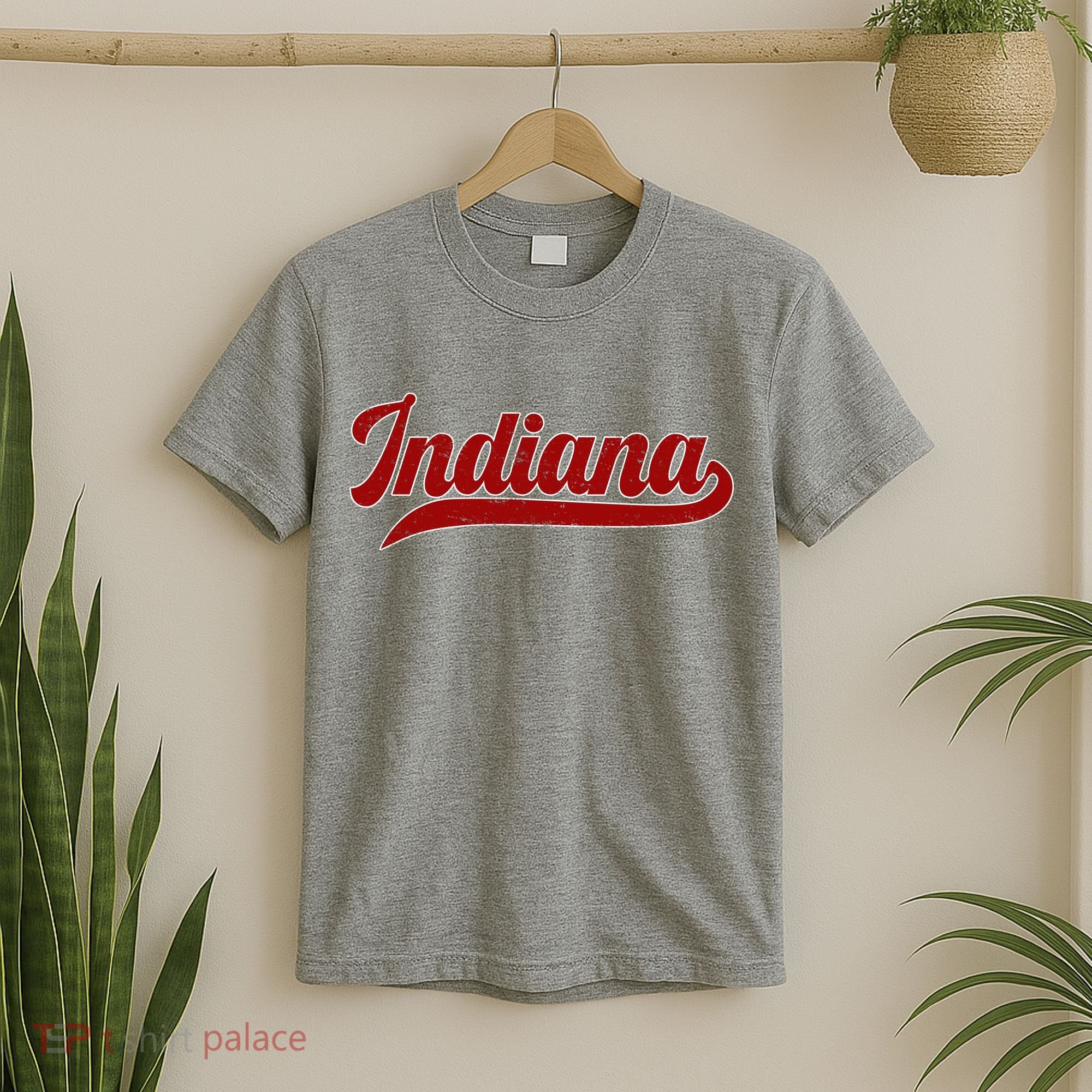 Vintage Indiana State Classic Varsity Logo Style  T-Shirt