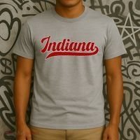 Vintage Indiana State Classic Varsity Logo Style  T-Shirt thumb 3