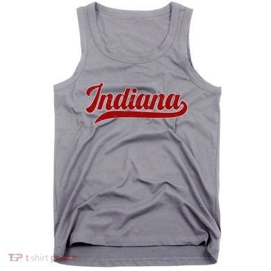 Vintage Indiana State Classic Varsity Logo Style  Tank Top