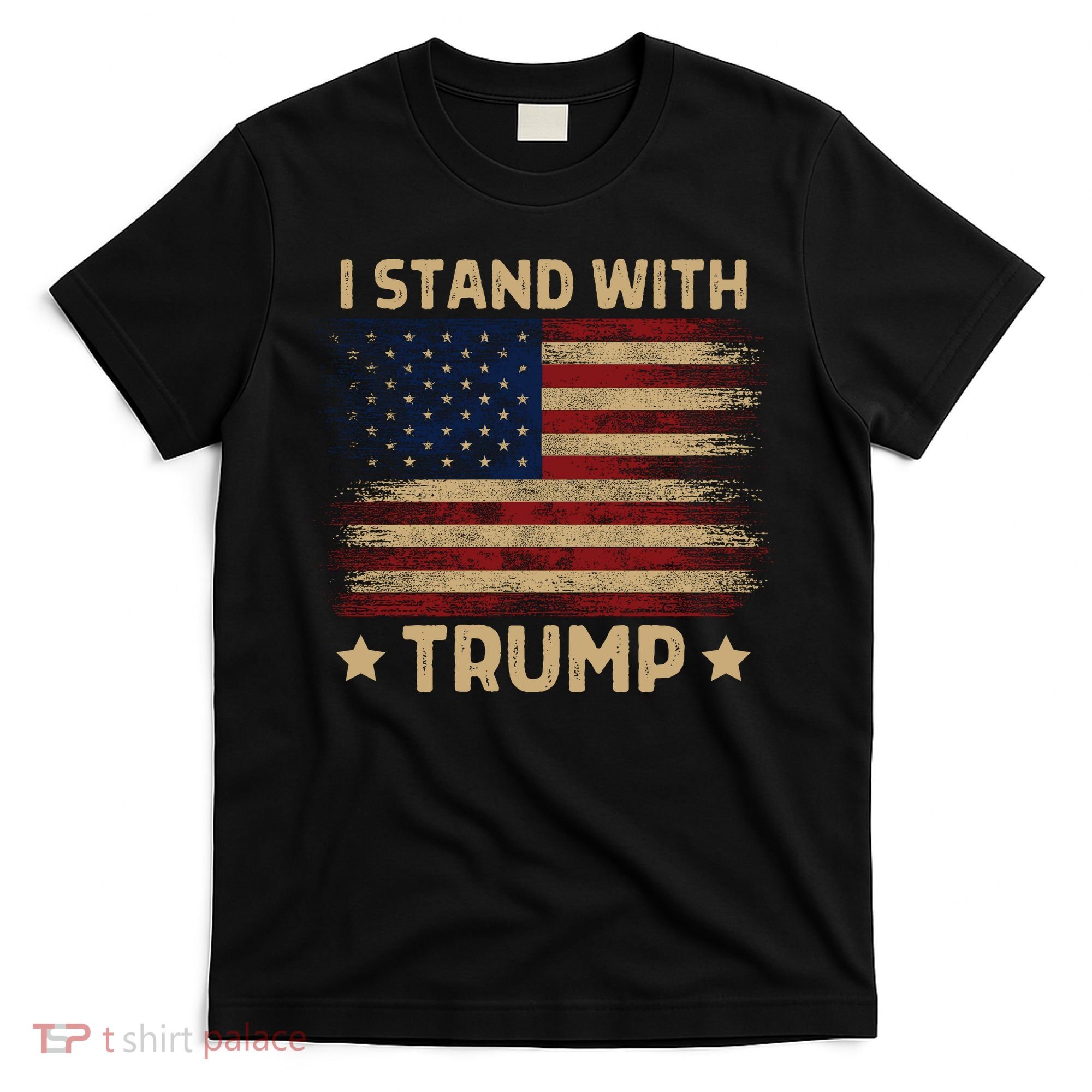 Vintage I Stand With Trump Pro Trump Supporter Men Women T-Shirt