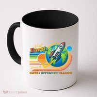 Visit Earth Home Of Cats Internet Bacon Coffee Mug thumb 0