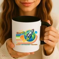 Visit Earth Home Of Cats Internet Bacon Coffee Mug thumb 3