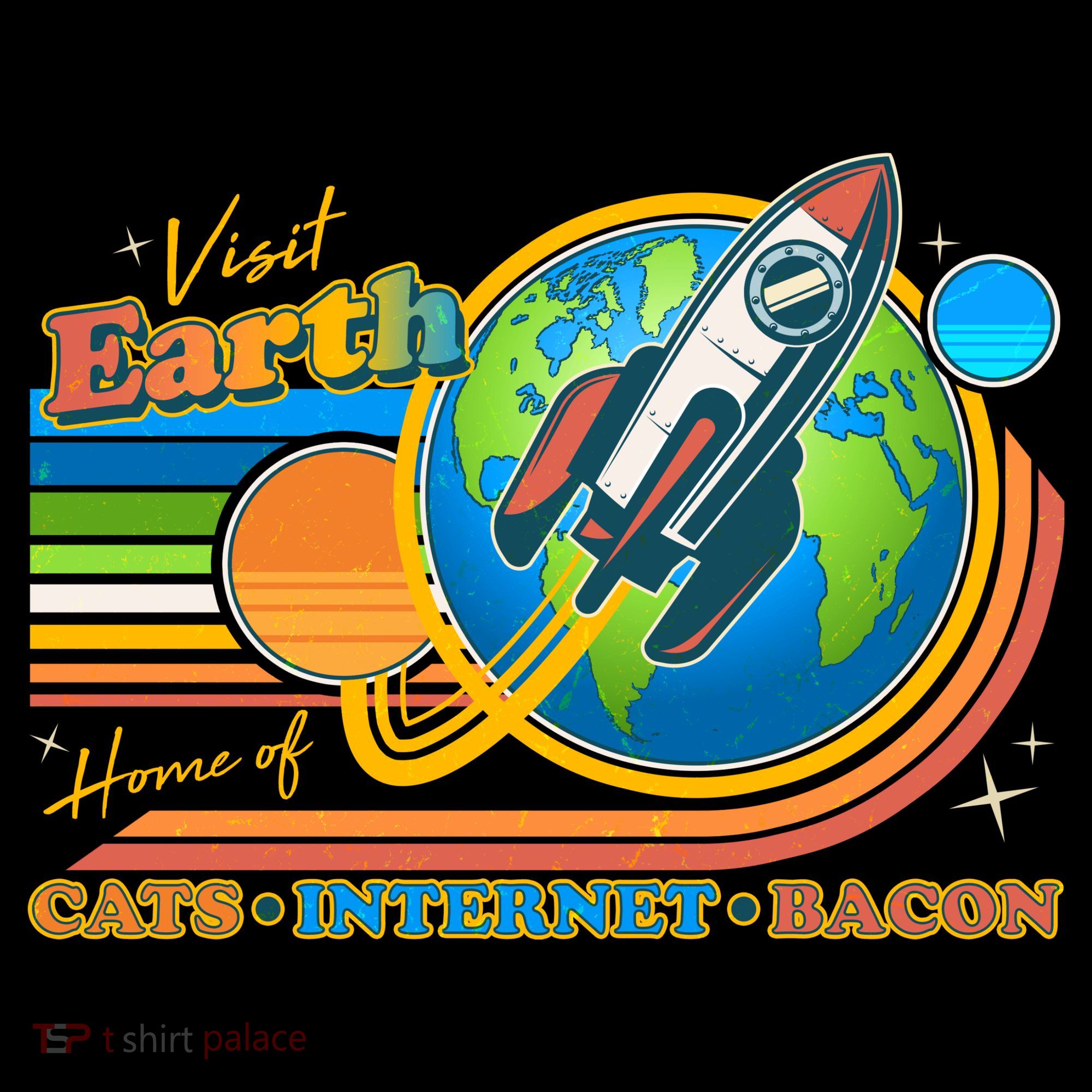 Visit Earth Home Of Cats Internet Bacon Ornament