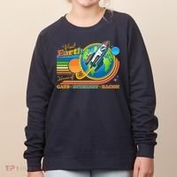 Visit Earth Home Of Cats Internet Bacon Women's Sweatshirt thumb 0