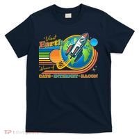 Visit Earth Home Of Cats Internet Bacon T-Shirt thumb 0