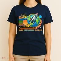 Visit Earth Home Of Cats Internet Bacon T-Shirt thumb 4