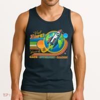 Visit Earth Home Of Cats Internet Bacon Tank Top thumb 3