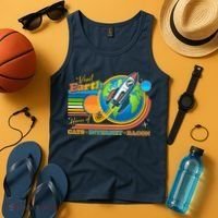 Visit Earth Home Of Cats Internet Bacon Tank Top thumb 4