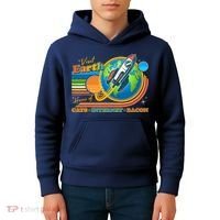 Visit Earth Home Of Cats Internet Bacon Kids Hoodie thumb 4