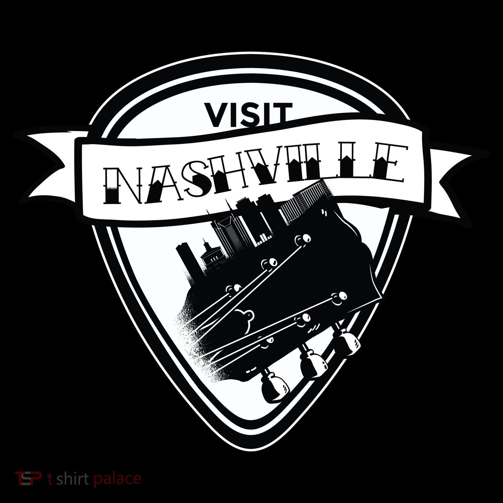 Visit Nashville Guitar Coffee Mug