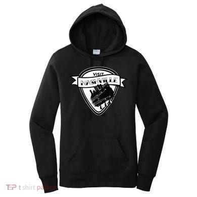 Visit Nashville Guitar Women's Hoodie