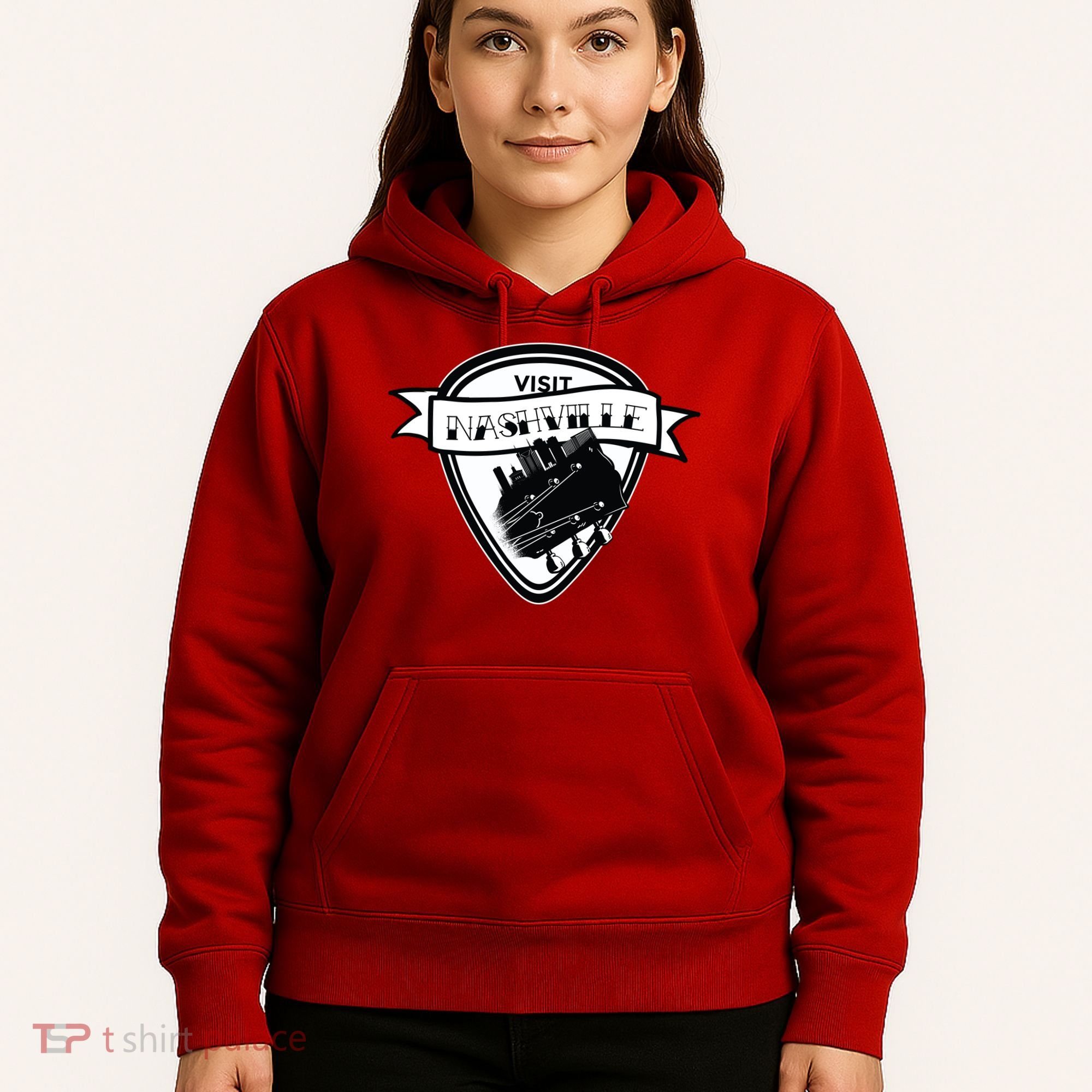 Visit Nashville Guitar Hoodie
